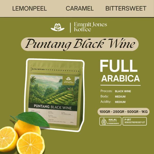 Puntang Black Wine Full Arabica Single Origin